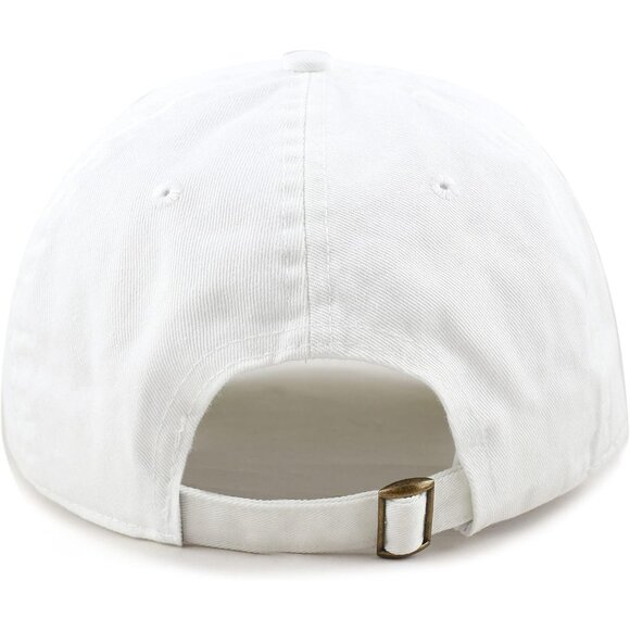 Men's White Baseball Cotton Denim Running Golf Washed Low Classic Hat Cap - Picture 5 of 7